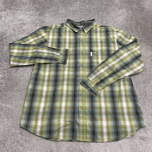 Columbia Button Down Shirt Mens XL Multicolor Plaid Long Sleeve Casual Outdoor - Picture 1 of 8